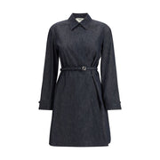 Fendi Blue Cotton Casual Dress