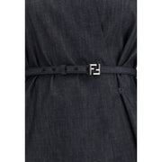 Fendi Blue Cotton Casual Dress