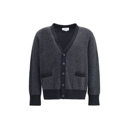 Thom Browne Black Fleece Wool Cardigan