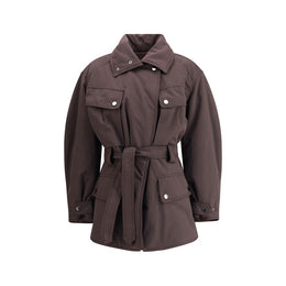 The Andamane Purple Polyester Coat