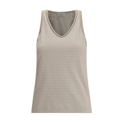 Brunello Cucinelli Beige Cotton Top