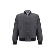 Dolce & Gabbana Gray Cotton Bomber