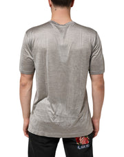 Dolce & Gabbana Beige Hazelnut Cotton Shortsleeve Shirt T-shirt