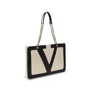 Valentino Garavani Cream Lamb Ovis Aries Aries Shoulder Bag