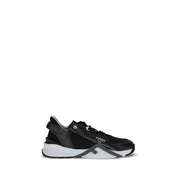 Fendi Gray Calf Leather Bos Taurus Athletic Sneakers