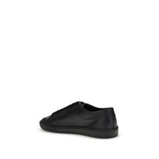 Saint Laurent Black Calf Leather Bos Taurus Low Top Sneakers