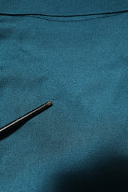 Dolce & Gabbana Teal Blue Silk Collar Short Sleeve Polo T-shirt