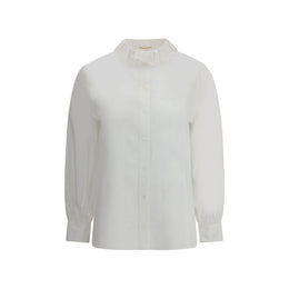 Saint Laurent White Cotton Dress Shirt