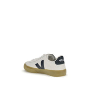 Veja White Leather Low Top Sneakers