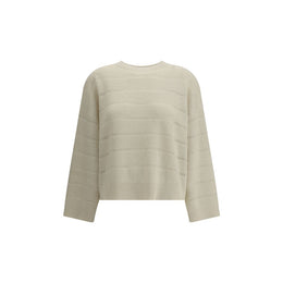 Brunello Cucinelli White Cashmere Cashmere Sweater