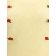 Alessandra Rich Yellow Mohair Sweatshirt