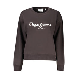 Pepe Jeans Black Cotton Sweatshirt