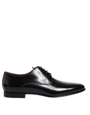 Dolce & Gabbana Men Dress Black Calfskin Leather Derby Shoes