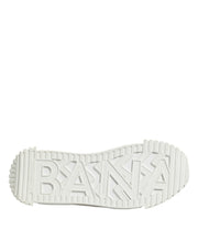 Dolce & Gabbana White Logo Graffiti Low Top Sneakers Shoes
