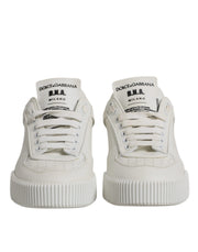 Dolce & Gabbana White Miami Leather Low Top Sneakers Shoes