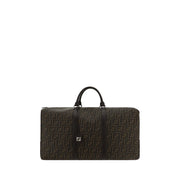 Fendi Brown Canvas Luggage And Travel