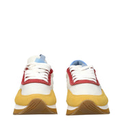 Max Mara White Fabric Low Top Sneakers