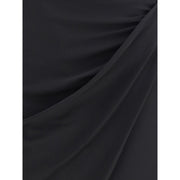 Versace Black Viscose Midi Skirt
