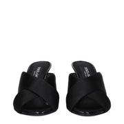 Dolce & Gabbana Black Satin Stiletto Heel Sandals