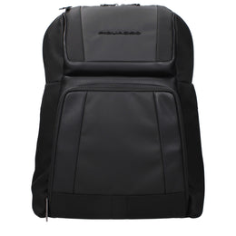 Piquadro Black Nylon Backpack