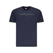 Tommy Hilfiger Blue Cotton Men T-Shirt