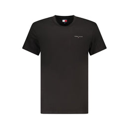 Tommy Hilfiger Black Cotton Men T-Shirt