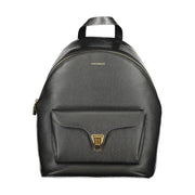 Coccinelle Black Leather Backpack