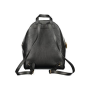 Coccinelle Black Leather Backpack