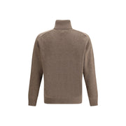 Brooksfield Brown Fleece Wool Turtleneck