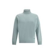 Brooksfield Green Fleece Wool Turtleneck