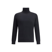 ZEGNA Black Cashmere Turtleneck