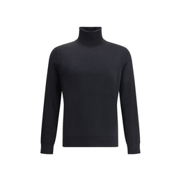 ZEGNA Black Cashmere Turtleneck
