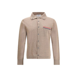 Thom Browne Beige Fleece Wool Cardigan