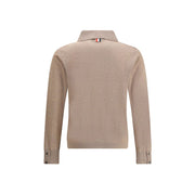 Thom Browne Beige Fleece Wool Cardigan