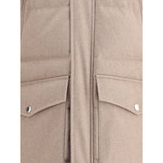 Brunello Cucinelli Beige Cashmere Coat