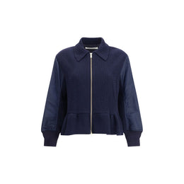 Undercover Blue Wool Bomber