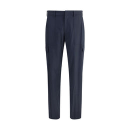 Etro Blue Wool Cargo Pants