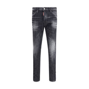 Dsquared² Black Cotton Slim Fit Jeans