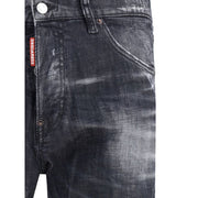 Dsquared² Black Cotton Slim Fit Jeans