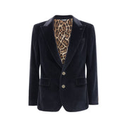 Dolce & Gabbana Black Cotton Blazer