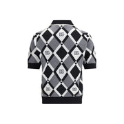 Dolce & Gabbana Multicolor Fleece Wool Polo Shirt