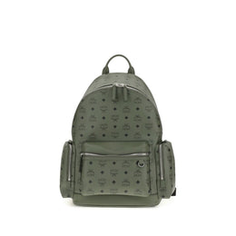 MCM Green Fabric Backpack