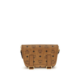 MCM Brown Fabric Shoulder Bag