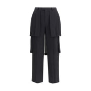 Undercover Black Acetate Casual Pants