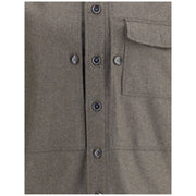Brioni Gray Wool Coat