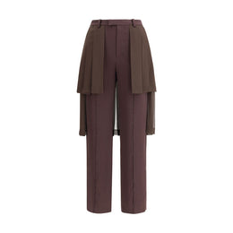 Undercover Brown Acetate Casual Pants