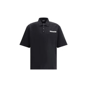 Dsquared² Black Cotton Polo Shirt