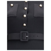 Self-Portrait Black Viscose Casual Dress