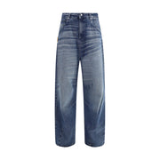 PDF Channel Blue Cotton Relaxed Fit Jeans