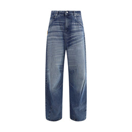 PDF Channel Blue Cotton Relaxed Fit Jeans